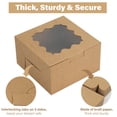 thumbnail image 3 of Cajas para panadería LotFancy, 60 unidades, minipostres, 10 x 10 x 6 cm, con ventana, 3 of 7