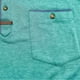 thumbnail image 3 of Camisas Elvqul Hombre Patchwork Casuales Manga Corta Cuello Redondo Abotonada Lake Blue, 3 of 7