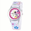 Minnie Mouse Girls' Stainless Steel Time Teacher Watch, Printed Strap