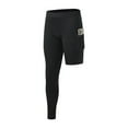 thumbnail image 2 of Men's Compression Single Leg Tight Sports Long Pants with Pockets, Sports Gym Athletic Base Layer, 2 of 9