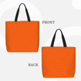 thumbnail image 2 of Pofeuu Orange Scales Print Tote Bag for Women,Hobo HandBags with Zipper,Large Capacity Casual Shoulder Handbags with Inner Pockets, 2 of 7