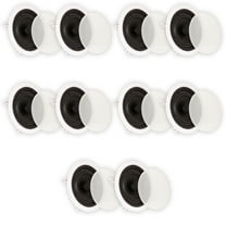 Theater Solutions TS65C In Ceiling 6.5" Speakers Surround Sound Home Theater 5 Pair Pack