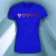 thumbnail image 3 of Playera Blusa Con Estampado De Corazones Ropa Para Mujer Color Azul Talla Mediana Marca Emil SaEs, 3 of 4