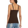 thumbnail image 5 of Charmo Wider Straps Tank Tops for Women Cotton Undershirt with Shelf Bra Basic Camisole, 5 of 6