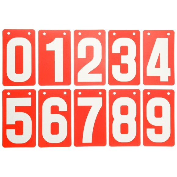 LEEYNEER 10pcs Score  Rectangular Score Card in Red PVC  Gamers