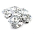 thumbnail image 1 of Bague en Argent Sterling Rhodium 925 avec AAA CZ&44; Clair - Taille 8, 1 of 1