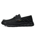 thumbnail image 3 of Men's Casual Shoes Loafers Shoes Slip-On Walking Driving Shoes Comfortable Hand Stitching Non-Slip Loafer Shoes Moccasins Classic Black 11, 3 of 7