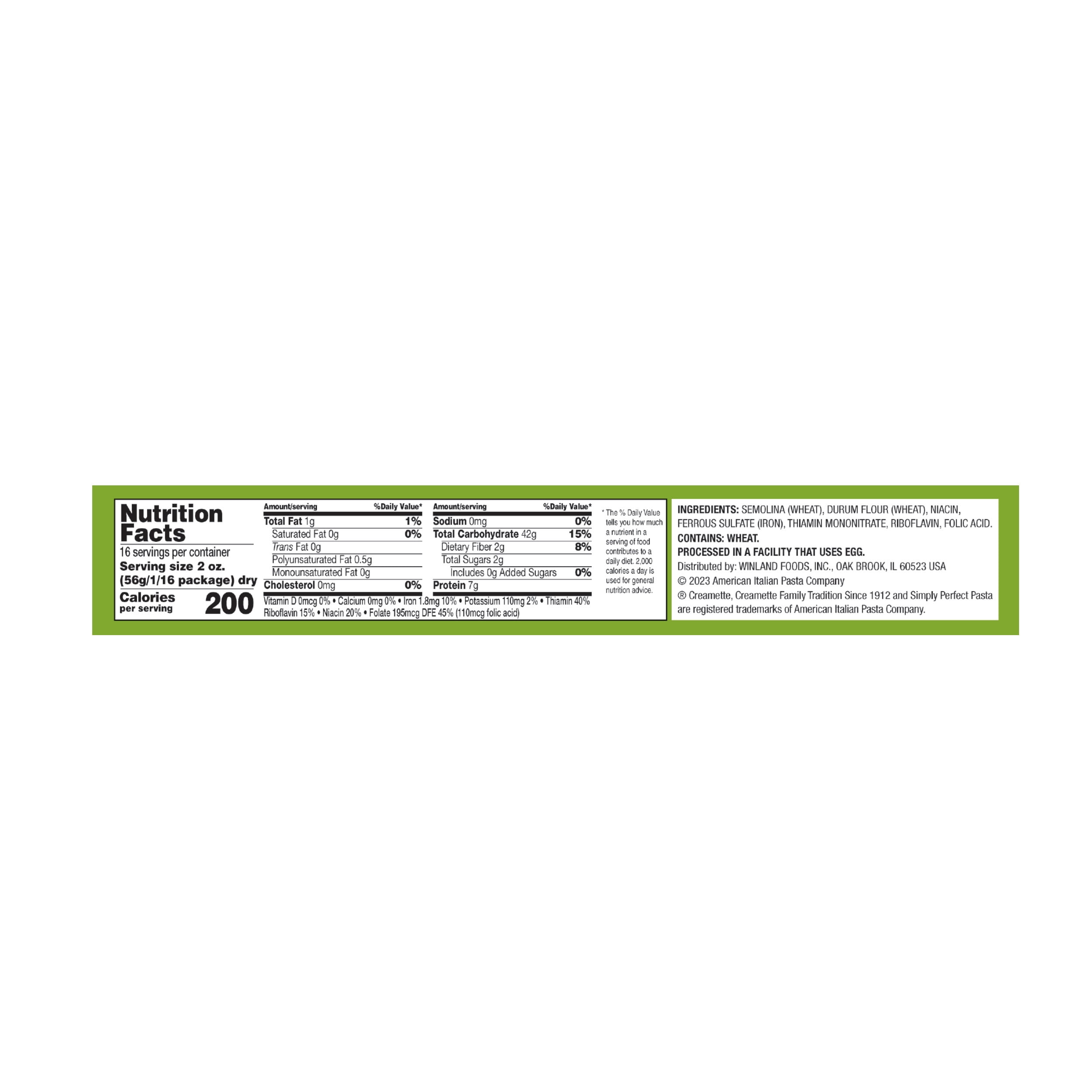 (3 pack) Creamette Thin Spaghetti, 32-Ounce Box