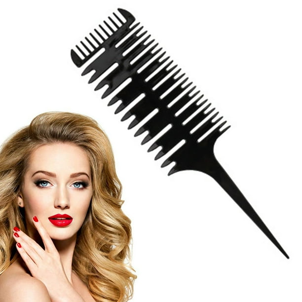 Fish bone comb 3Way Hair Highlighting Sectioning Comb Weaving
