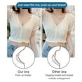 thumbnail image 6 of Dorinao Daily Comfort Wireless Shaper Bra Skin, White, 4XL, 6 of 6