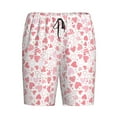 thumbnail image 4 of Fotbe Cute Hand Drawn Hearts Pajama Shorts for Men, Men's Pajama Bottoms, Sleepwear,Short Pajama Pants-X-Large, 4 of 9