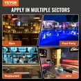 thumbnail image 5 of VEVOR LED Lighted Liquor Bottle Display, 3 Tiers 40 Inch Commercial Illuminated Home Bar Shelf, 3 Steps Whiskey Rack Stand, Acrylic Drink Shelves with RF Remote & App Control, and Multicolor lighting, 5 of 10