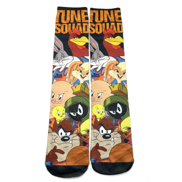 Looney Tunes Socks Bugs Bunny, Taz & Lola Bunny Space Jam 2-Pair Set 