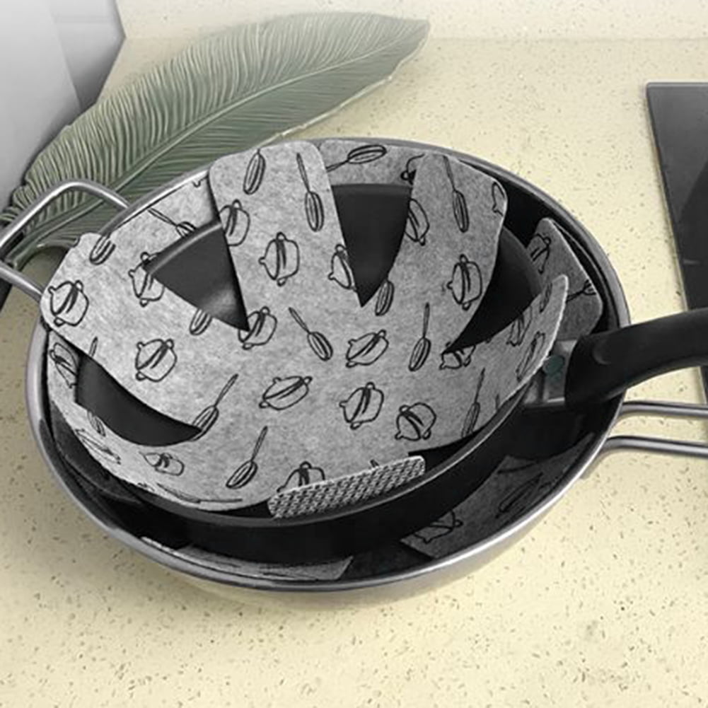 3Pcs Non Woven Anti-Slip Polka Dots Heat Insulated Kitchen Pan Pot Mat Holder 