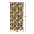 thumbnail image 5 of Brown Checker Sunflower Pattern Shower Curtain 36"x72" ,Bathroom Decorative Shower Curtains Set with 12 Hooks,Modern Waterproof Washable Shower Curtain, 5 of 6