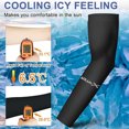 thumbnail image 3 of beister 3/6 Pairs UV Cooling Compression Arm Sleeves Sun Protection Unisex for Sports, Cycling, Golf,Traveling, 3 of 7