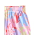 thumbnail image 3 of Wonder Nation Toddler Girl's Ribbed Print Tee and Shorts, 2-Piece Pajama Set, Sizes 12M-5T, 3 of 3
