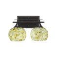 thumbnail image 1 of Barra de baño Uptowne 2 Light con acabado de granito oscuro y 6 cristales Mystic Seashell, 1 of 1