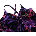thumbnail image 3 of Mycoco Women's Front Tie Swim Top Cross Back Tankini Top Flowy Swimsuit Tops, 3 of 5