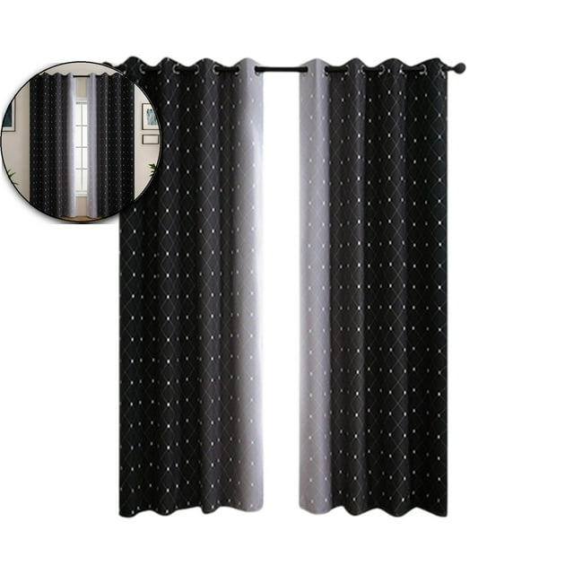Dvruxg Rideaux Occultants 63 Pouces de Long - 2 Pcs Rideaux pour Déco de Salon - Rideaux Assombrissants Écoénergétiques pour Chambre