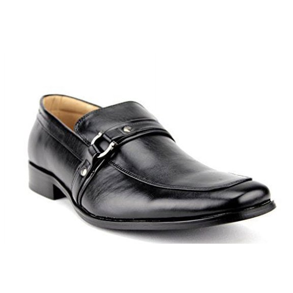 Majestic Men's 37688 Designer Horsebit Buckle Leather Lined Dress Shoes