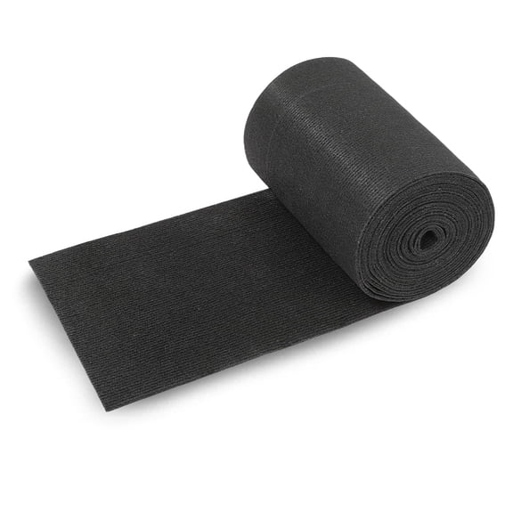 12" x 25ft Boat Trailer Bunk Carpet Outdoor Ribbed Marine Bunk Carpet Fit For Boat Trailer Runners Black