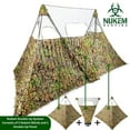 thumbnail image 3 of Nukem Grab & Go Hunting Ground Blind Double Up System - Mossy Oak Obsession 3D Leafy - Lightweight & Portable - Provides Maximum Concealment (Regular), 3 of 10
