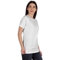 thumbnail image 2 of Inkmeso Womens Basic Crewneck Tshirt Short Sleeve Regular Fit Long Tee Workout Top, 2 of 8