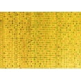 thumbnail image 1 of Ahgly Company Machine Washable Indoor Rectangle Abstract Yellow Modern Area Rugs, 7' x 9', 1 of 4