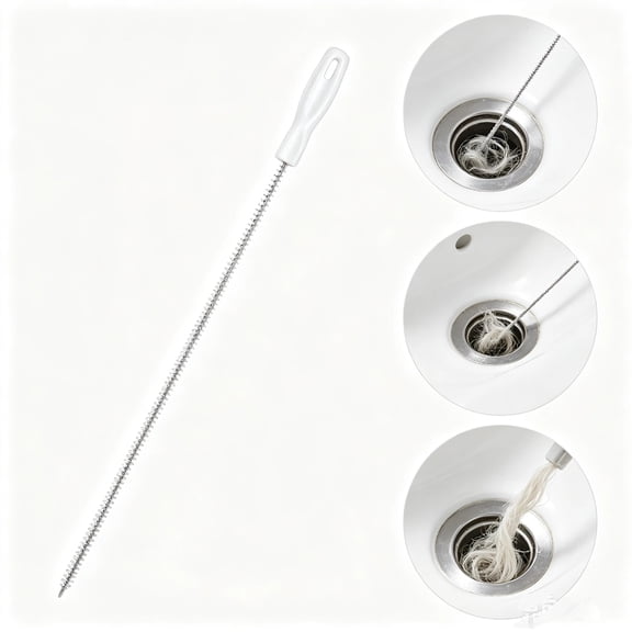 Flexible Drain Snake Cleaner Brush - Reusable Pipe Clog Remover Tool for Sink, Shower & Bathtub, Effective Hair & Debris Cleaning Accessory