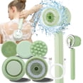 thumbnail image 1 of Fiudx Ofertas relámpago Cepillo Corporal, Tres Limas De Fuerza, Batería De Larga Duración, Cepillo De Ducha Para Exfoliación Y Masaje, Exfoliante Corporal, Cepillo De Ducha De Mango Largo, Cinco, 1 of 7