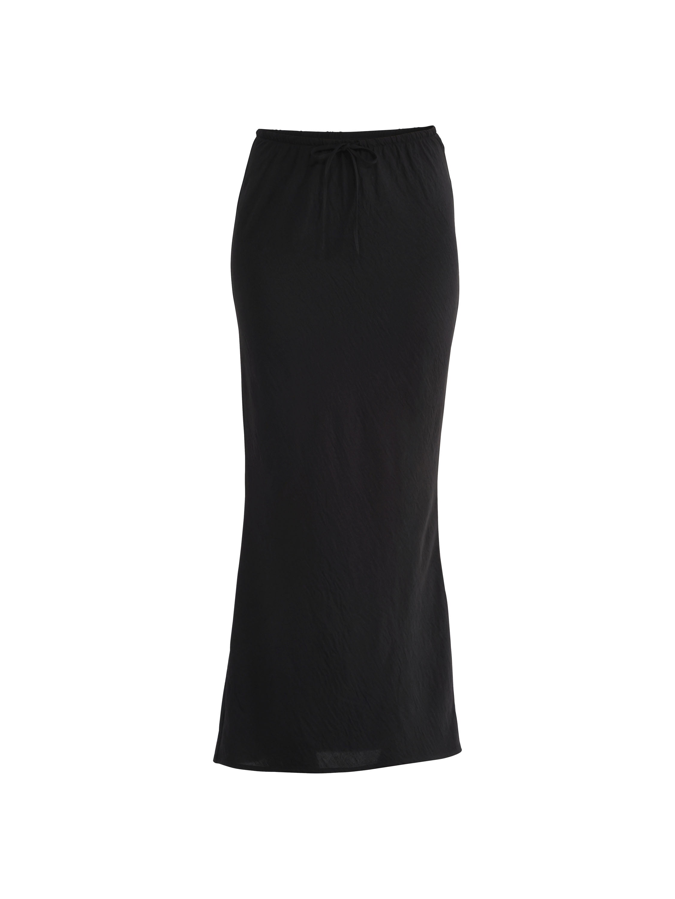 No Boundaries Slip Drawstring Maxi Skirt, Women's
