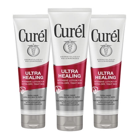 (3 pack) (3 Pack) Curel Ultra Healing Intensive Lotion For Extra Dry Skin, 2.5 Oz