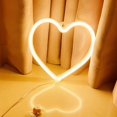 thumbnail image 2 of Battery/usb Dual Powered Flicker Free Neon Sign Light Valentine Day Wall Decor Heart Lamp Party Supplies, 2 of 5