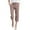 Coffee, variant on Womens Linen Capri Pants Elastic Waist Knee Length Drawstring Detail Pants Side Pockets Lightweight Summer Outdoor Breathable Linen Capris