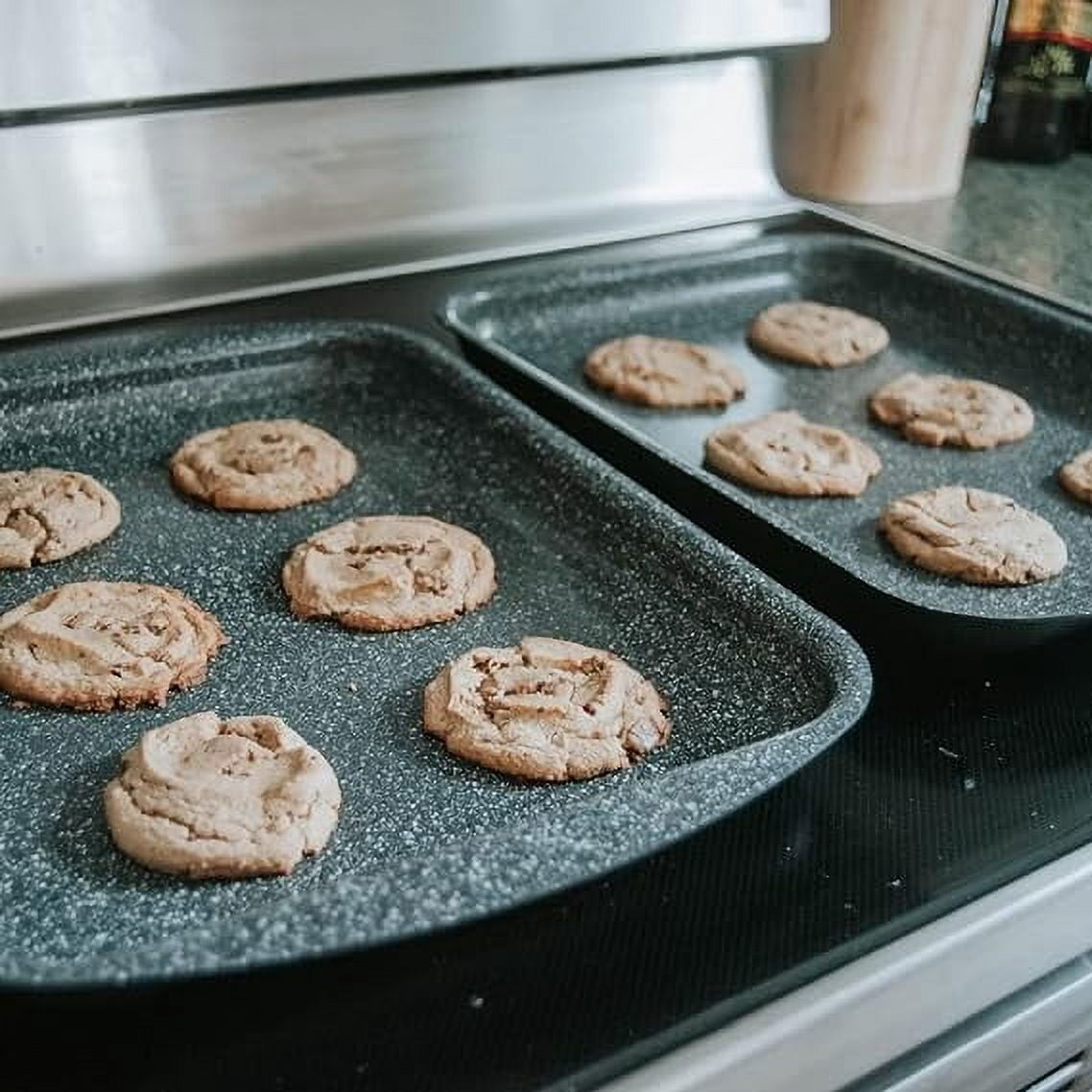 DaTerra Cucina Ceramic Coated Non Stick Cookie Sheet/Baking Sheet Twin Pack - 16.1 X 11.7 inch