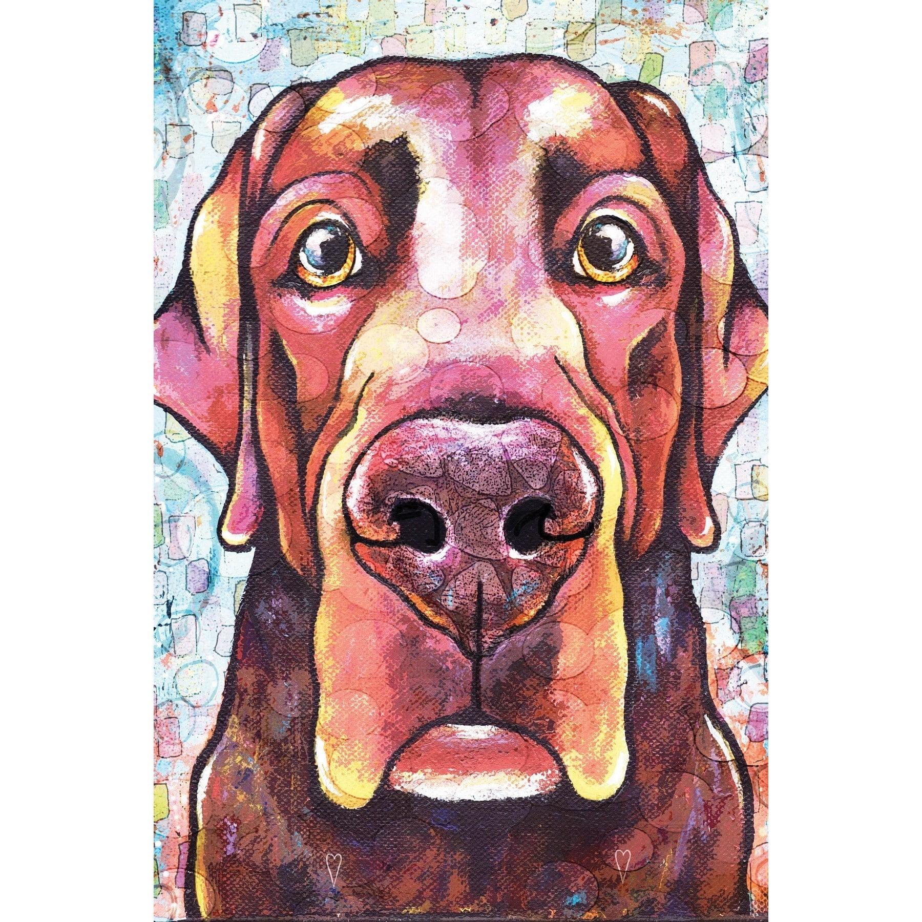 Marmont Hill - "Lab Pop Art" by Stephanie Gerace Painting Print on Wrapped Canvas