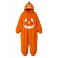 thumbnail image 3 of Halloween Pumpkin Pjs,Pumpkin Pajama,Halloween Pumpkin Onesie Family Matching Set, Fuzzy Jack O' Plush Hooded Pajama , Thanksgiving Halloween Family Matching Halloween Pajamas for Movie Night-L, 3 of 13