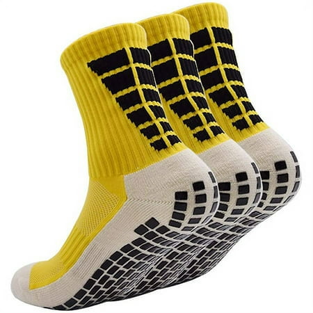 

Non Slip Grip Socks Warm Thick Soft Socks Yoga Pilates Hospital Socks Cushioned Sole Grip Socks for Men Women Pilates Barre