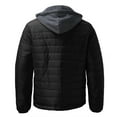 thumbnail image 5 of KaLI_Store Men's Lightweight Packable Puffer Jacket with Hood Warm Puffy Winter Jacket Coats Insulated for Ski Hiking Travel Black,XL, 5 of 5
