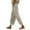 Khaki, variant on Audhol Casual Pants Women Women's Printed Everyday Casual Drawstring Pants Stripe Pants Women Yellow L