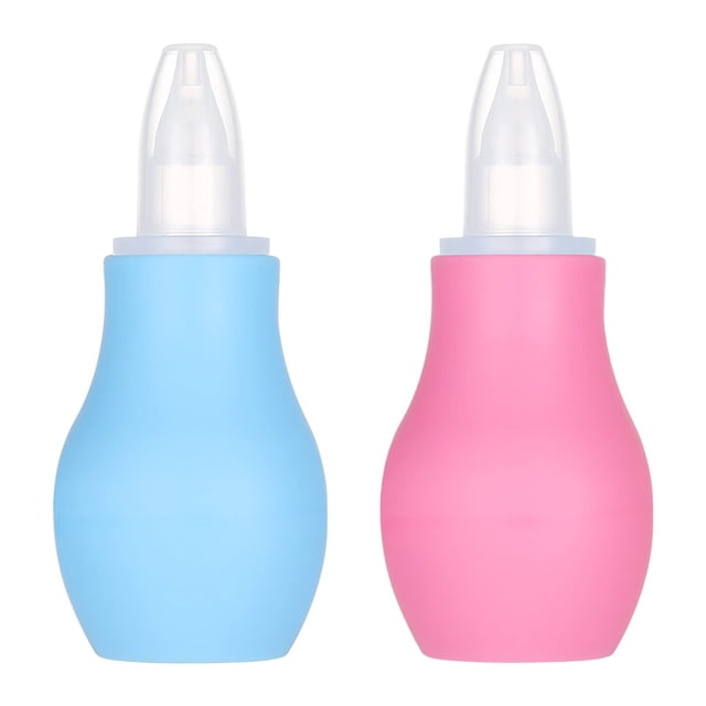 paquetes de aspirador nasal para bebés, aspirador nasal para recién nacidos, succionador de nariz para bebés Limpiador de nariz para bebés Limpiador nasal para bebés Eliminación de mucosidad oso de fresa Electrónica