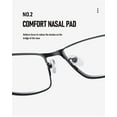 thumbnail image 7 of Reading Glasses for Men Blue Light Blocking Computer Readers Metal Frame Eyewear Magnification 2.0x,Grey, 7 of 7