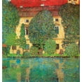 thumbnail image 2 of Klimt, Gustav 26x27 Gold Ornate Wood Framed with Double Matting Museum Art Print Titled - Schloss Kammer On Attersee, 2 of 4