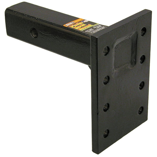 Buyers Pintle Hook Mounting Plate PM87 2 Inch Hitch Receiver Mount; 14000 Pound Towing Capacity; 4 Sets Of Holes; 3.38 Inch Between Holes; 9 Inch Shank Length; Solid Shank