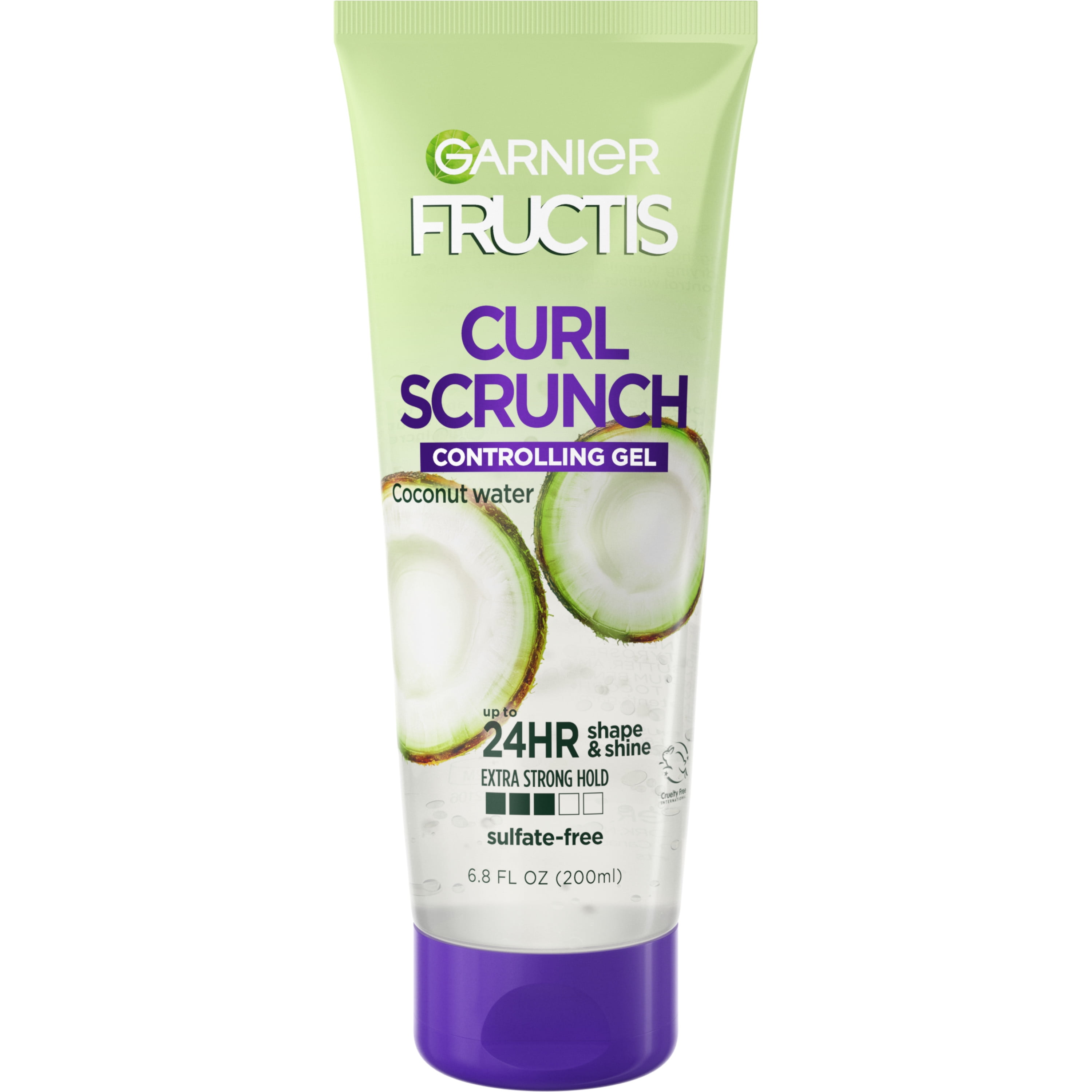 Garnier Fructis Style Curl Scrunch Controlling Gel, For Curly Hair, 6.8 fl oz