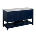 thumbnail image 2 of Lakeshore 60" Single Bathroom Vanity with Royal Blue Cabinet and Engineered White Top, 2 of 6