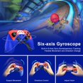 thumbnail image 2 of Manette Sans Fil pour Switch/Switch Lite/Switch OLED, Télécommande avec Turbo, Fonction de Mouvement, Vibration, Réveil, Bleu&Rouge, 2 of 6