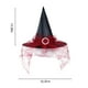 thumbnail image 3 of Sombrero de bruja de Halloween para mujer | Accesorio plegable para disfraz de cosplay | Sombrero puntiagudo de 35 cm de alto | Naranja, negro, rojo y morado | Material: tafetán de poliéster |, 3 of 6