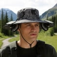 thumbnail image 2 of gcong 2-in-1 Hat Fan, Wide Brim Solar Fan Hat-Solar & USB Charging, Outdoor Sun Hat with 2 Fan, UPF50+, 2 of 4